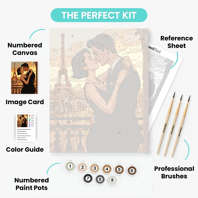 Paris Romance - Paint by Numbers Kit