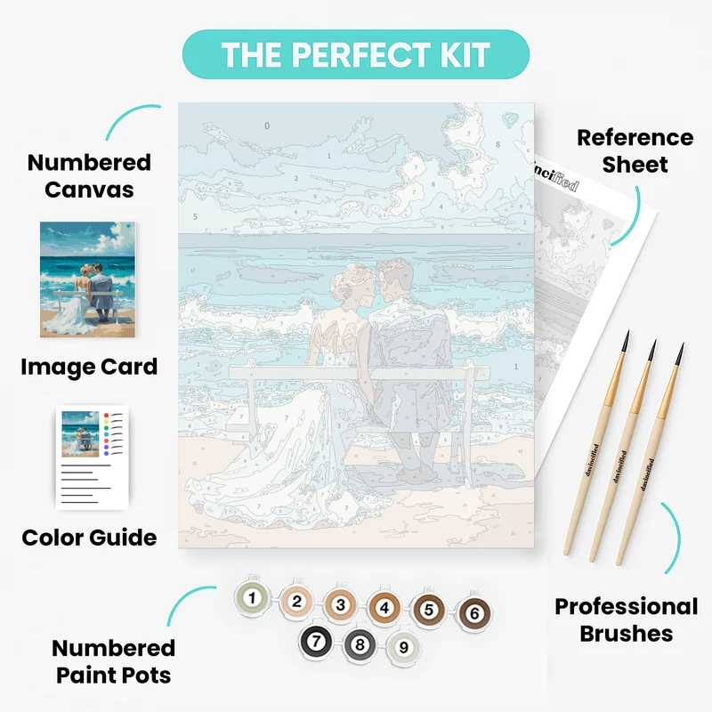 Seaside Romance - Paint by Numbers Kit