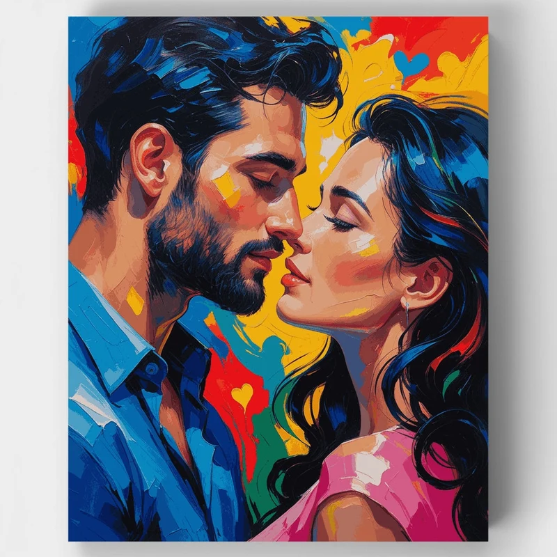 Passionate Embrace - Paint by Numbers Kit