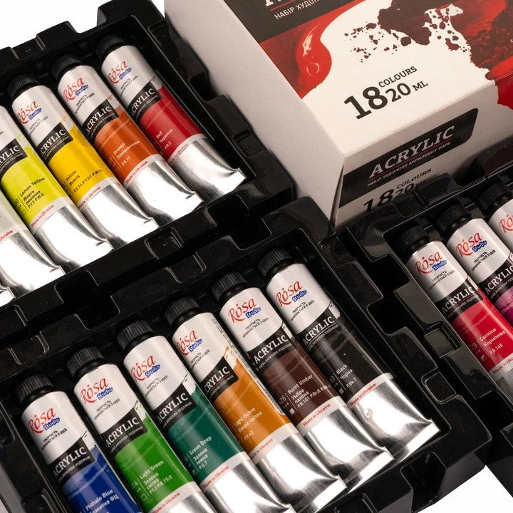 ROSA STUDIO Acrylfarben-Set | 18x20 ml