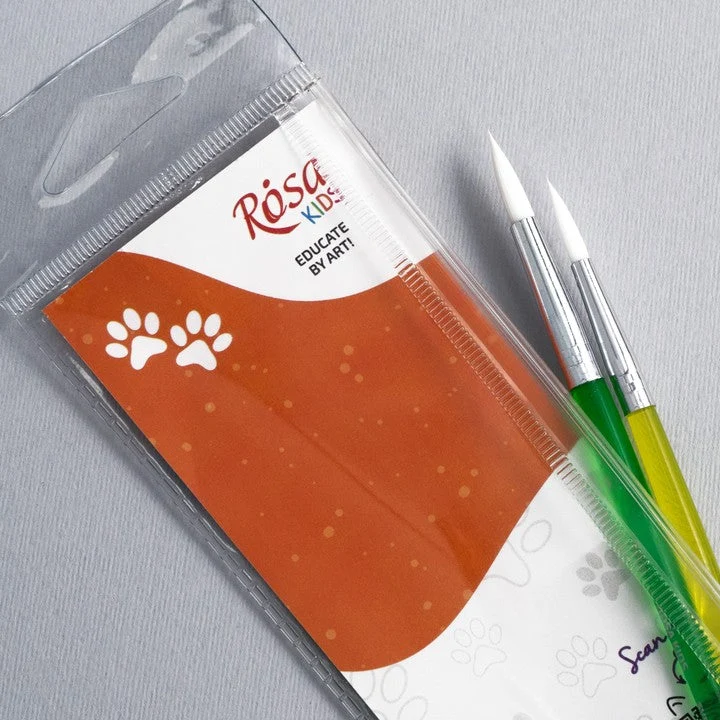 ROSA Kids Pinselset 2-tlg. synthetisch | rund Nr. 6, 8