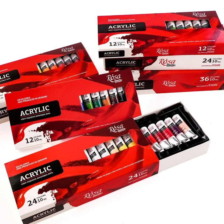ROSA STUDIO Acrylfarben-Set | 12x10 ml
