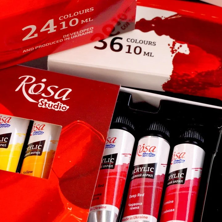 ROSA STUDIO Acrylfarben-Set | 12x10 ml
