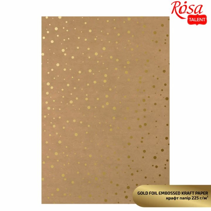 Хартия за скрапбукинг с метални елементи A4