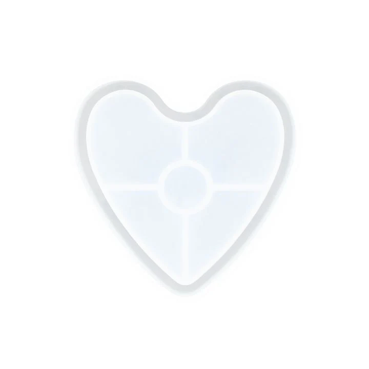 Силиконов калъп за леене 11.5x10x1.6cm - Heart Tray