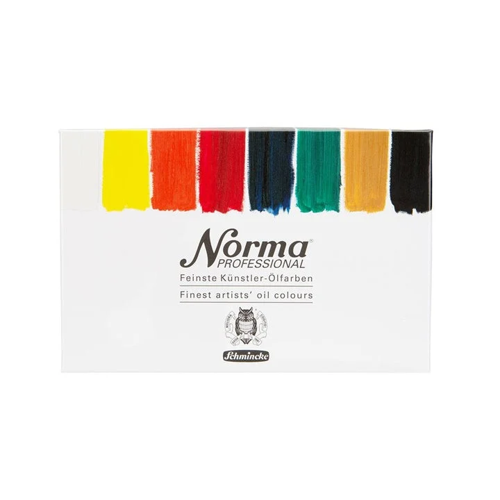 Комплект професионални маслени бои в туби Schmincke Norma Professional 8 x 35 ml