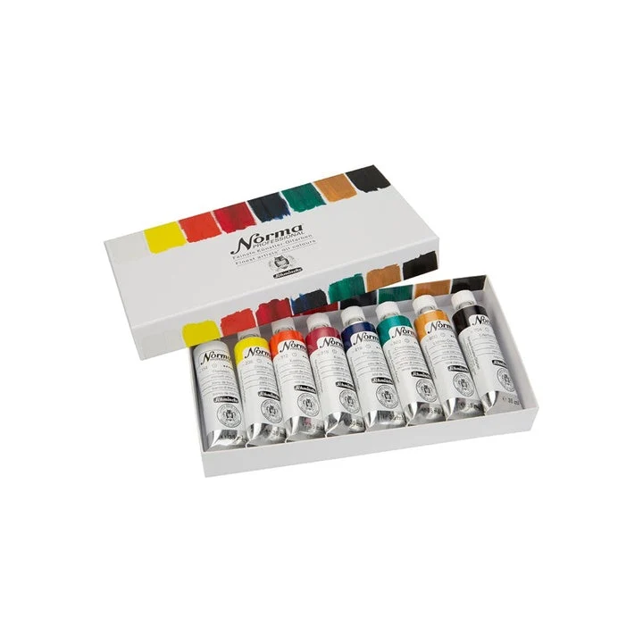 Комплект професионални маслени бои в туби Schmincke Norma Professional 8 x 35 ml