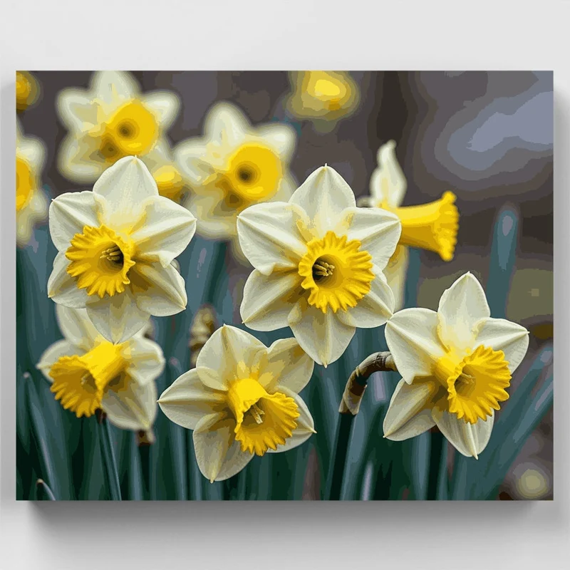 Bright Spring Daffodils - Paint by Numbers Kit