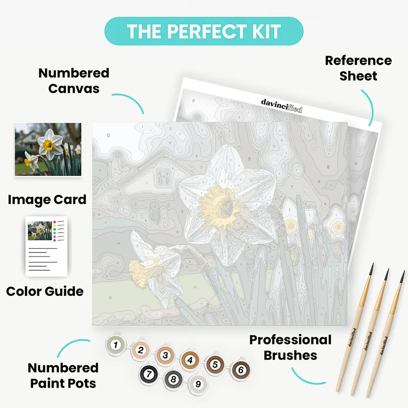 Spring Daffodils in Bloom - Paint by Numbers Kit