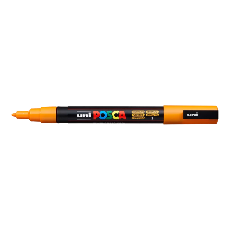 Posca marker PC-3M – 0,9 - 1,3 mm, svetlo rumena (3)