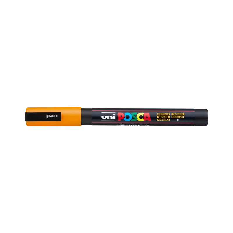 Posca marker PC-3M – 0,9 - 1,3 mm, svetlo rumena (3)