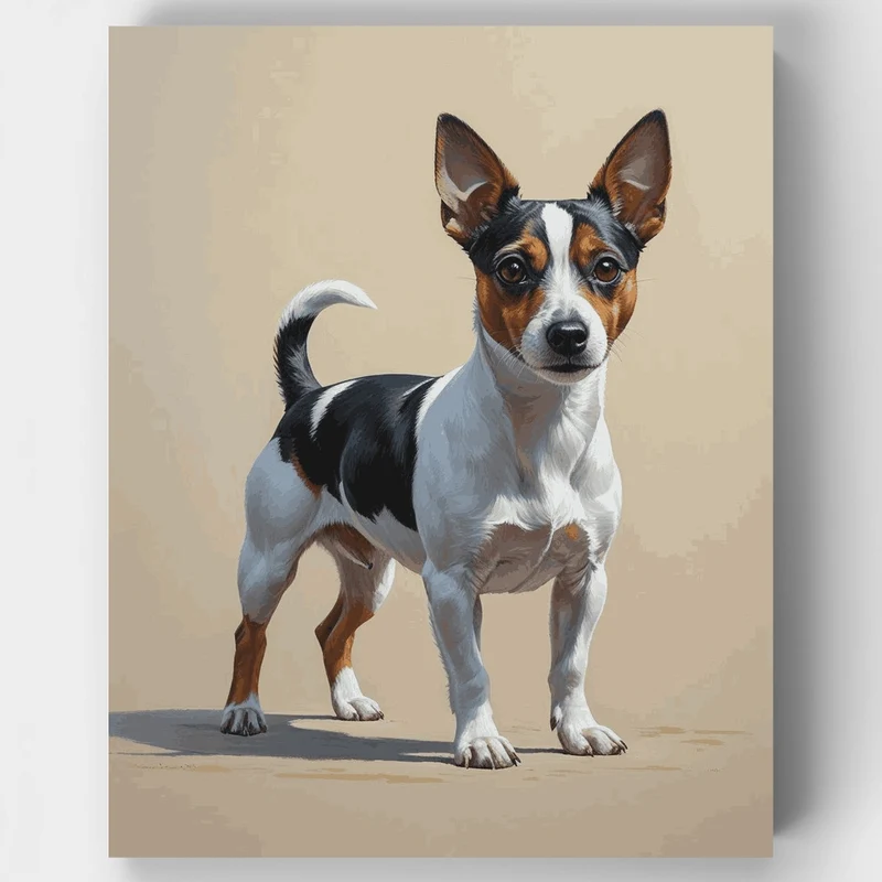 Tricolor Jack Russell Terrier - Paint by Numbers Kit