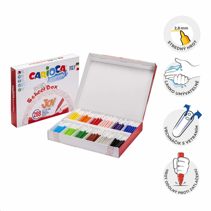 Carioca Filzstifte Schulpackung, Farbmix