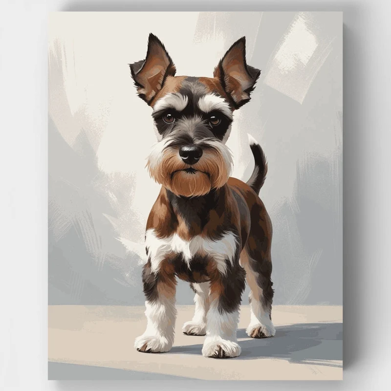 Schnauzer Portrait - Paint by Numbers Kit