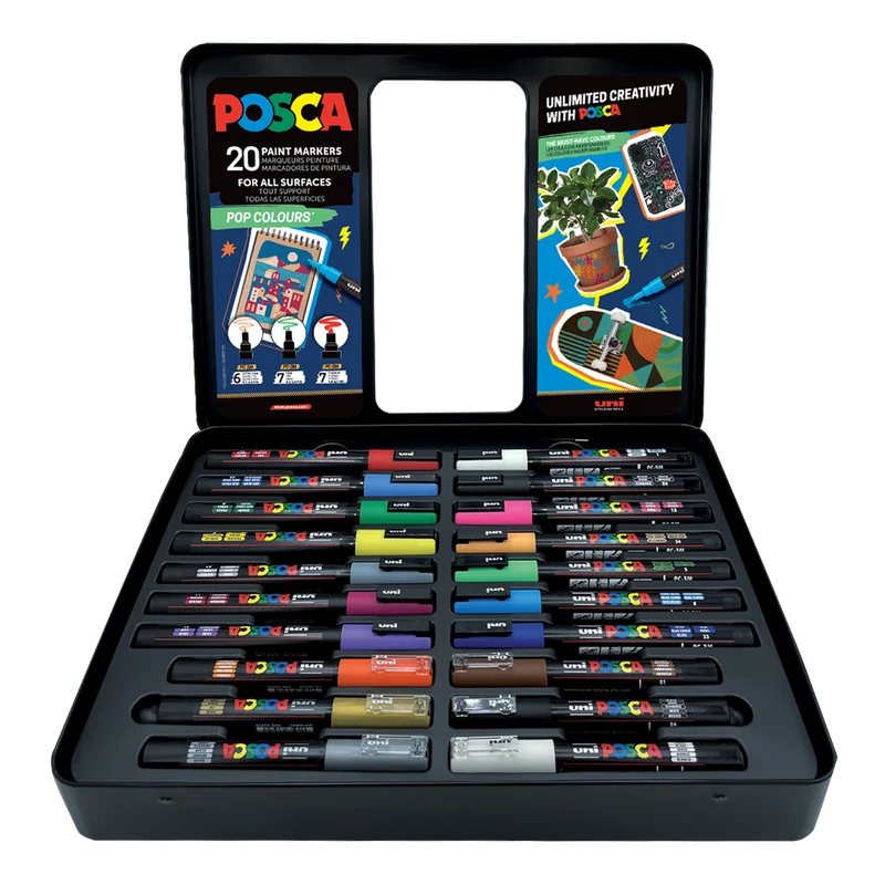 Sada akrylových popisovačov Posca – rôzne varianty