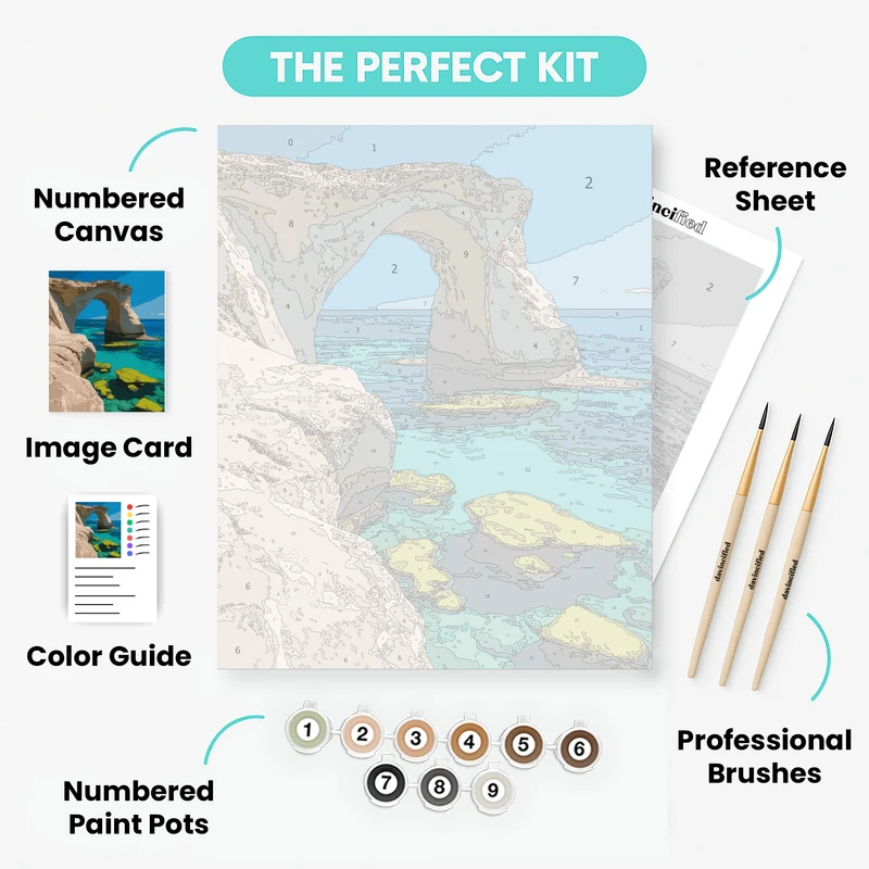 Cyprus Sea Caves - Paint by Numbers Kit