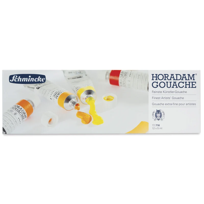 Gvašové farby Schmincke HORADAM v kovovom sete, 12 x 5 ml