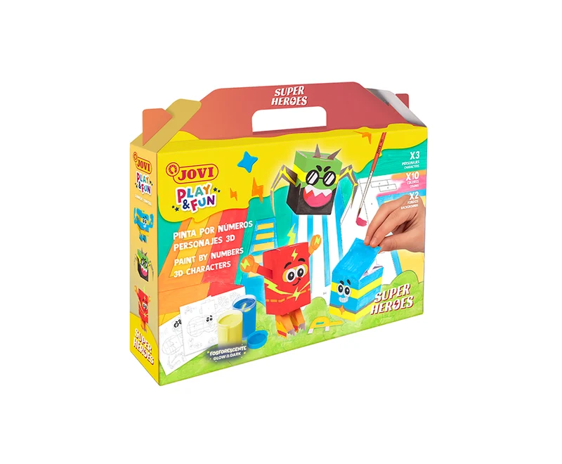 JOVI Play & Fun set per pittura a tempera a guazzo 17 pz