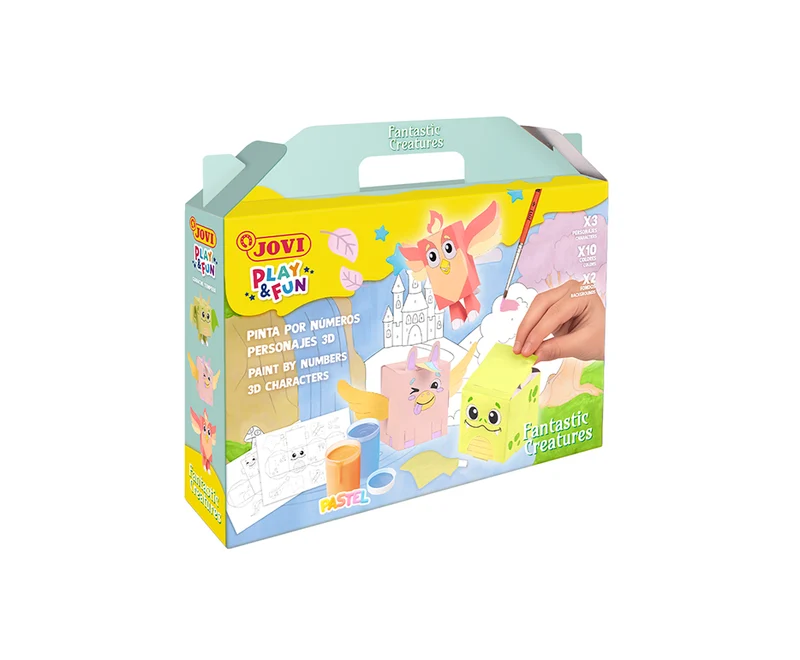JOVI Play & Fun set per pittura a tempera a guazzo 17 pz