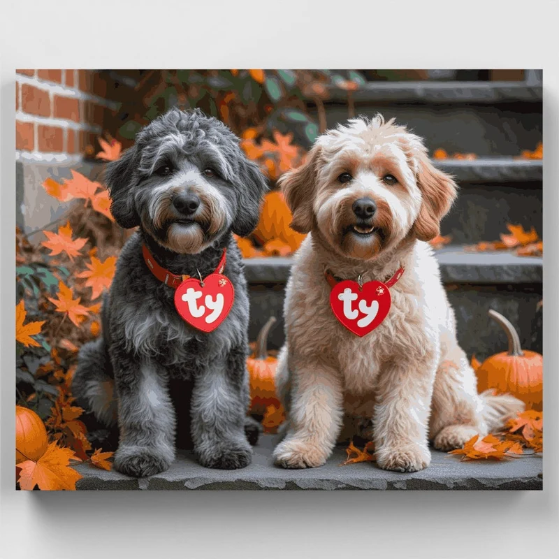 Adorable Autumn Doodles - Paint by Numbers Kit