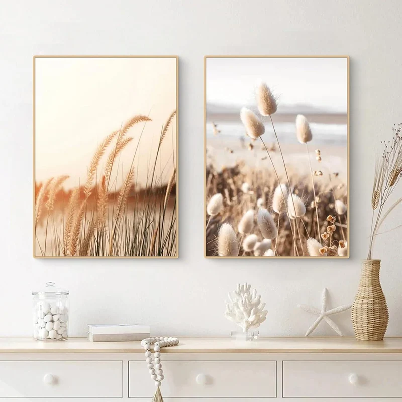 Poster Set 3er-Set Natur Strand Szenerie Wandbilder Boho Deko
