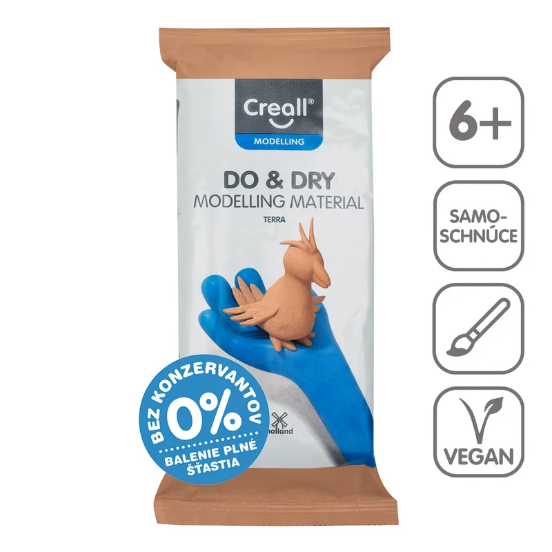 Samoutrjevalna modelirna masa Creall Do&Dry hipoalergena 500 g