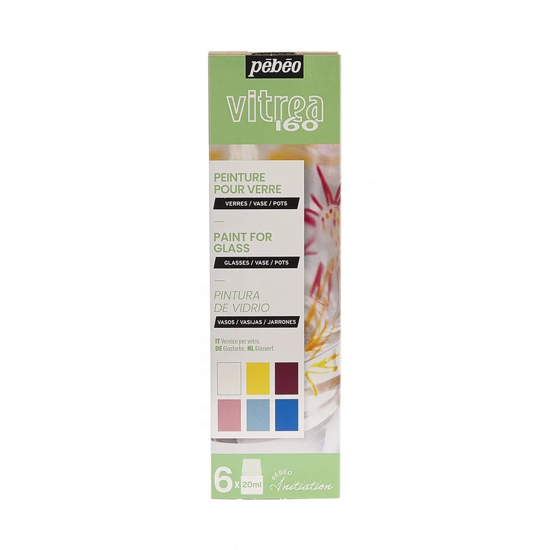 Pebeo Vitrea 160 Glasmalfarben-Set
