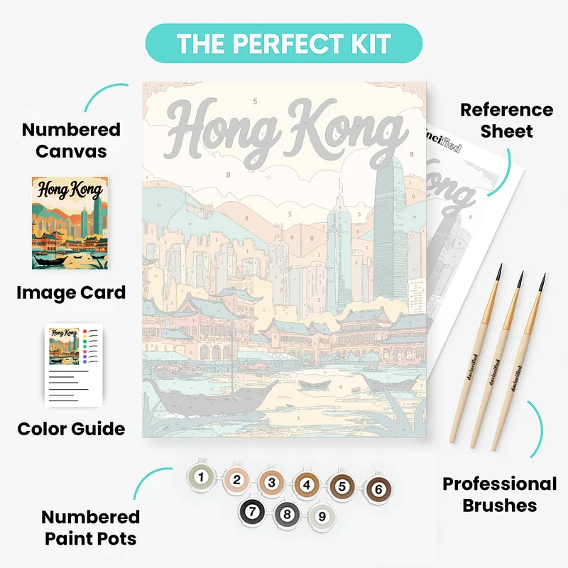 Hong Kong - Paint by Numbers Kit