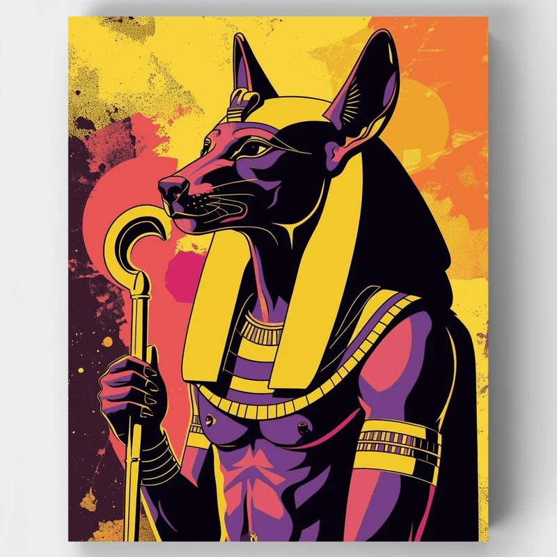 Anubis Ancient Guardian - Paint by Numbers Kit