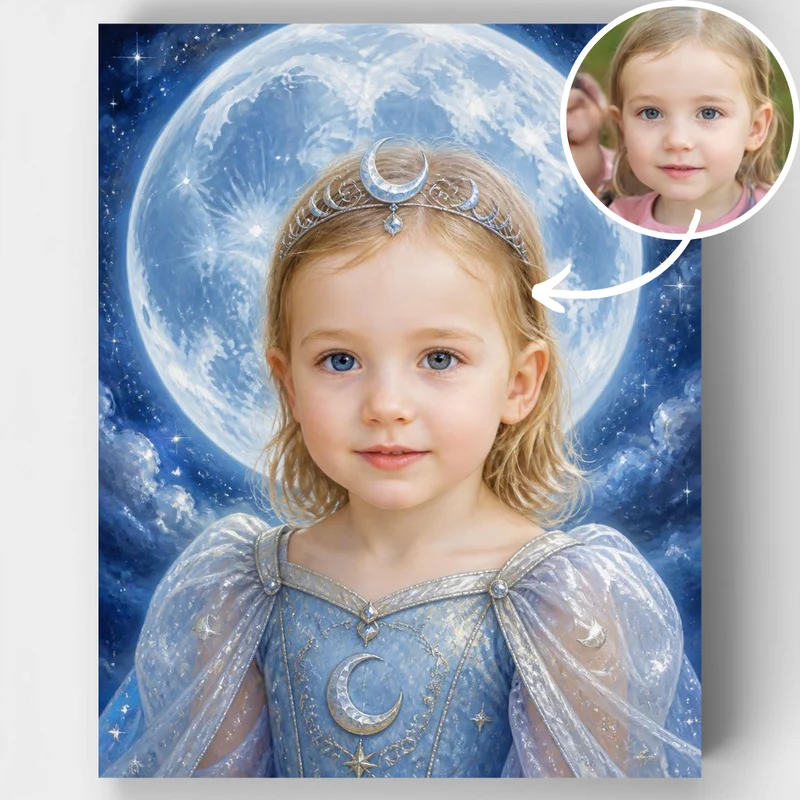 Moon Princess - Custom Paint by Numbers Kit
