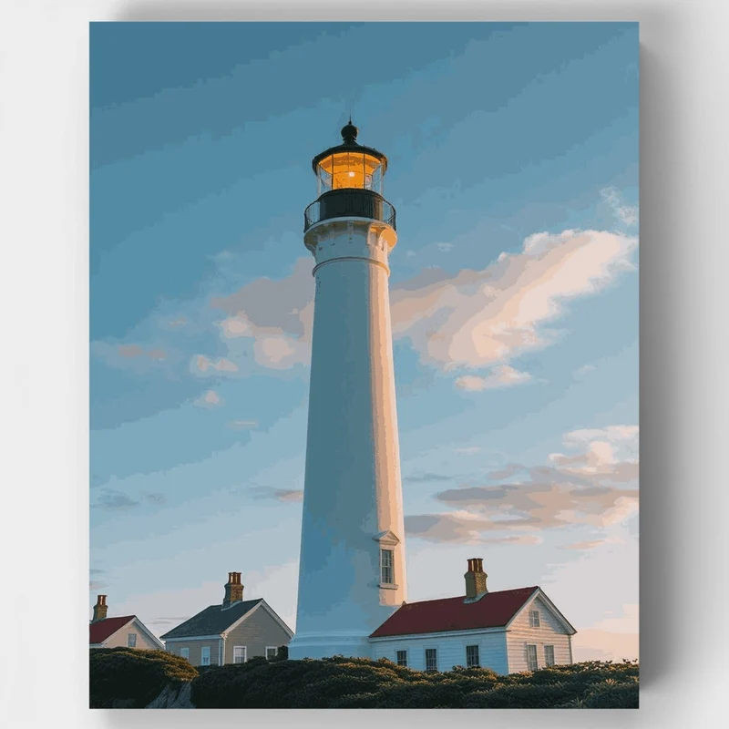 Lighthouse at Dusk - Paint by Numbers Kit