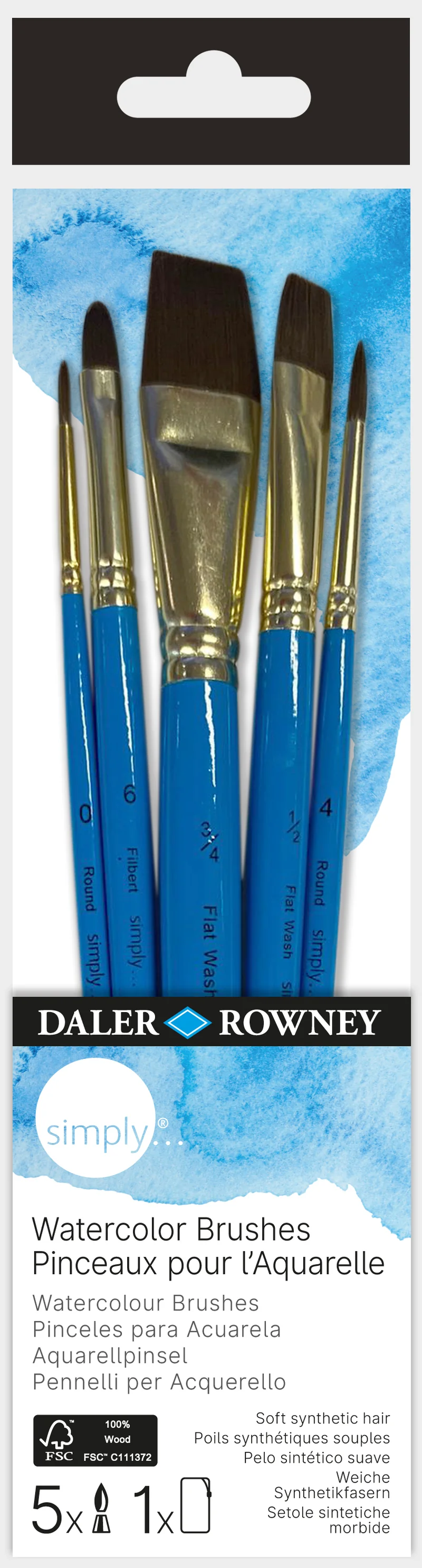 DALER ROWNEY Simply set čopičev