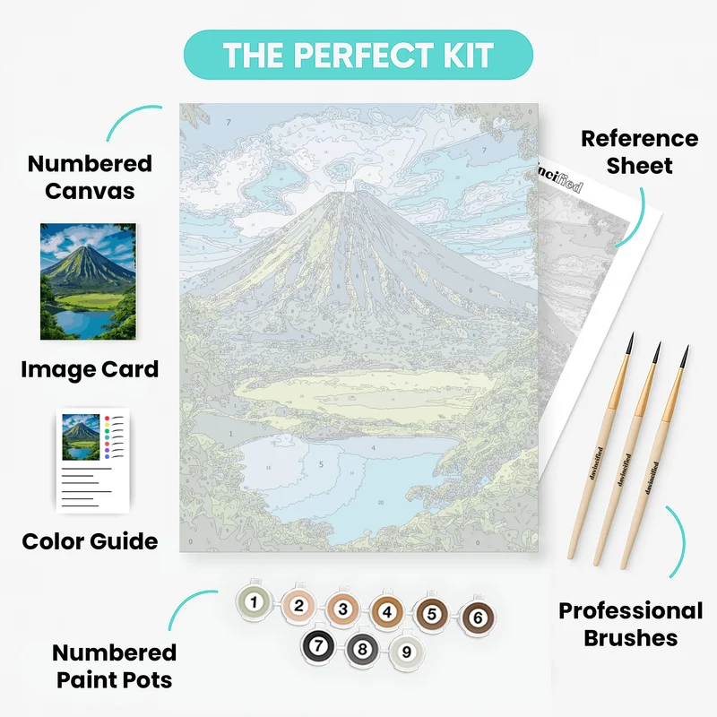 Volcanic Paradise - Paint by Numbers Kit