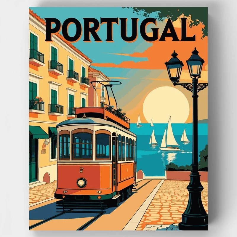 Portugal Poster - Paint by Numbers Kit