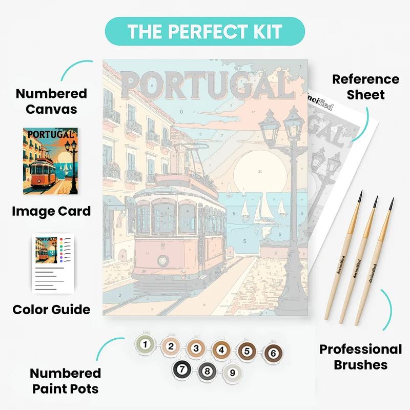 Portugal Poster - Paint by Numbers Kit