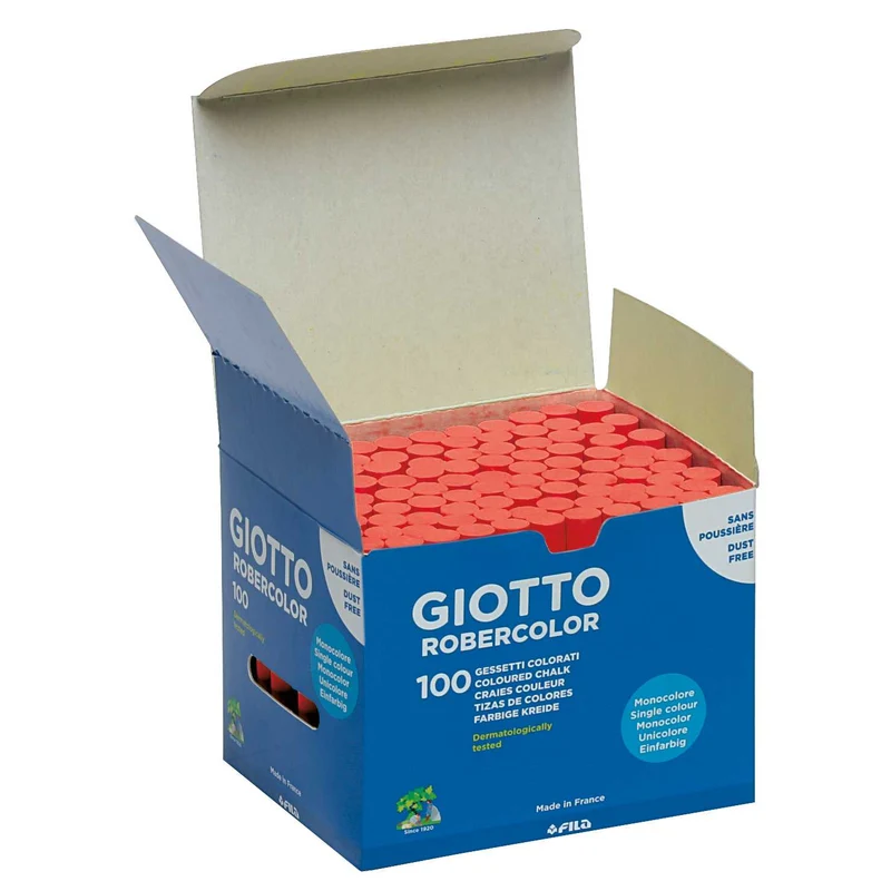 giotto robercolor κιμωλίες χωρίς σκόνη 100 τμχ