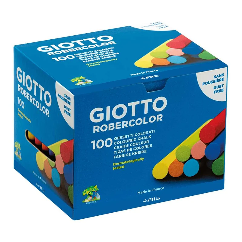 giotto robercolor κιμωλίες χωρίς σκόνη 100 τμχ