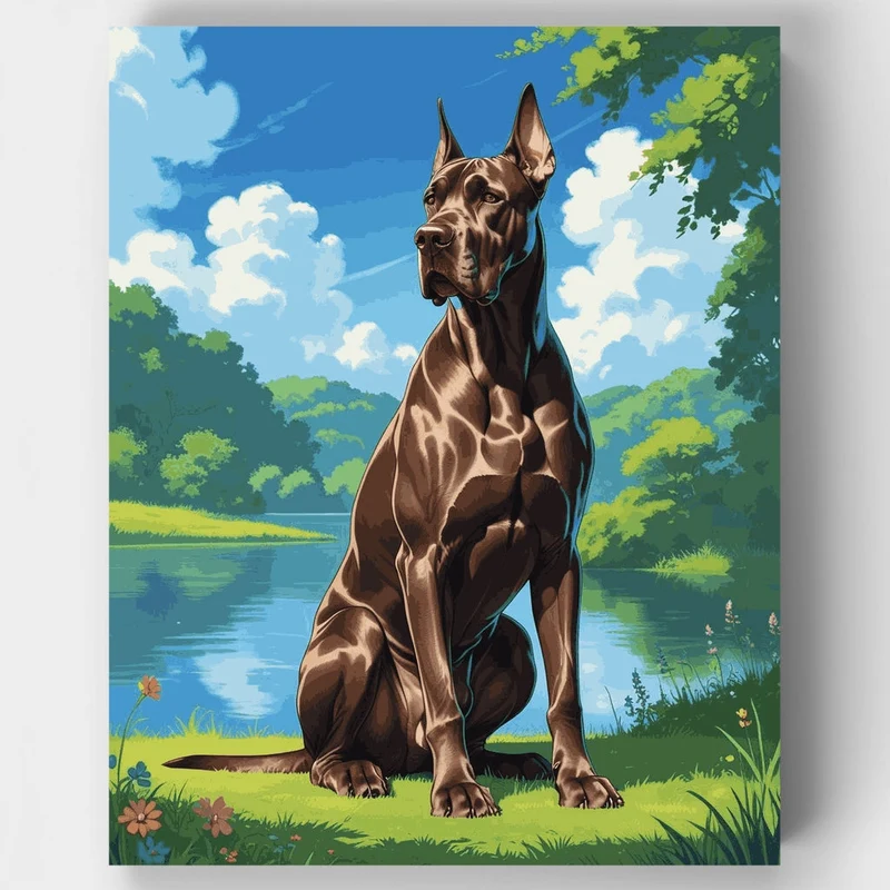 Majestic Great Dane by Lakeside - Paint by Numbers Kit