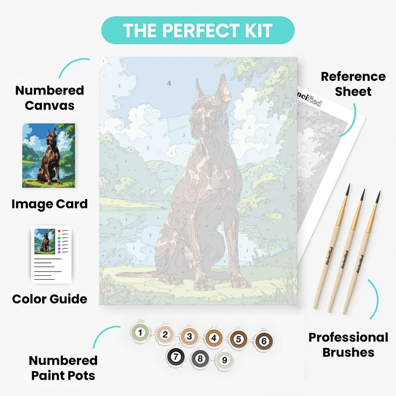 Majestic Great Dane by Lakeside - Paint by Numbers Kit