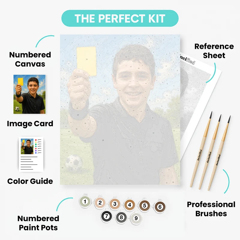 Young Referee - Custom Paint by Numbers Kit