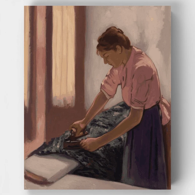 Woman Ironing (La Repasseuse) - Paint by Numbers Kit