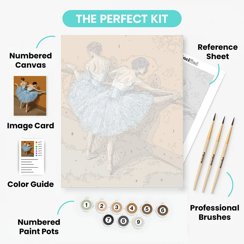 Dancers at the Barre - Paint by Numbers Kit