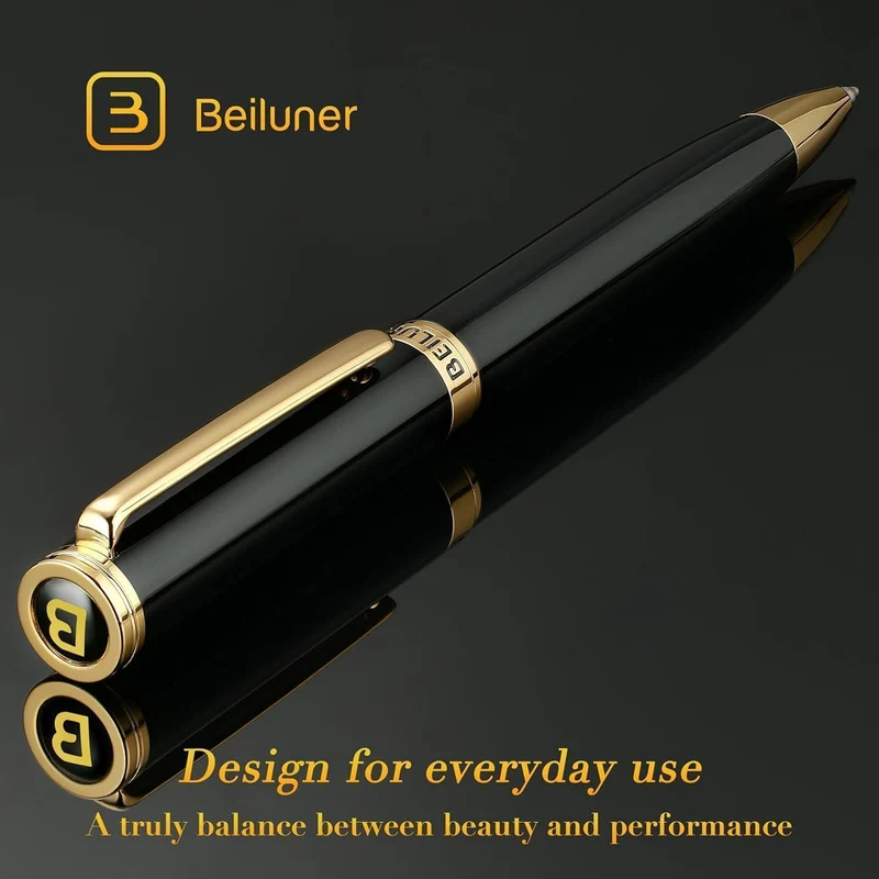 24K Gold Gel-Pen mit Klavierlack – Luxus Schreibstift