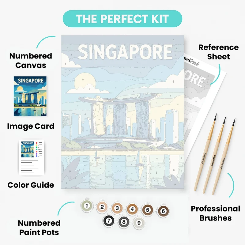 Singapore - Paint by Numbers Kit
