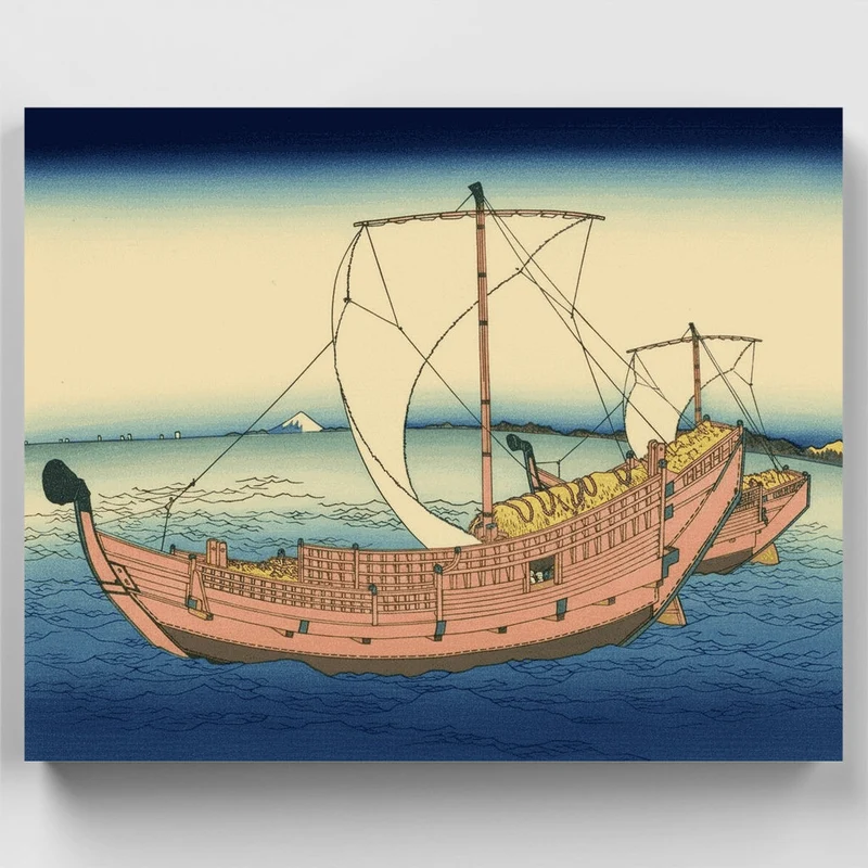 The Kazusa Province Sea Route - Paint by Numbers Kit