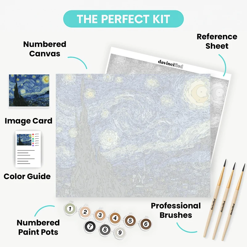 Starry Night - Paint by Numbers Kit