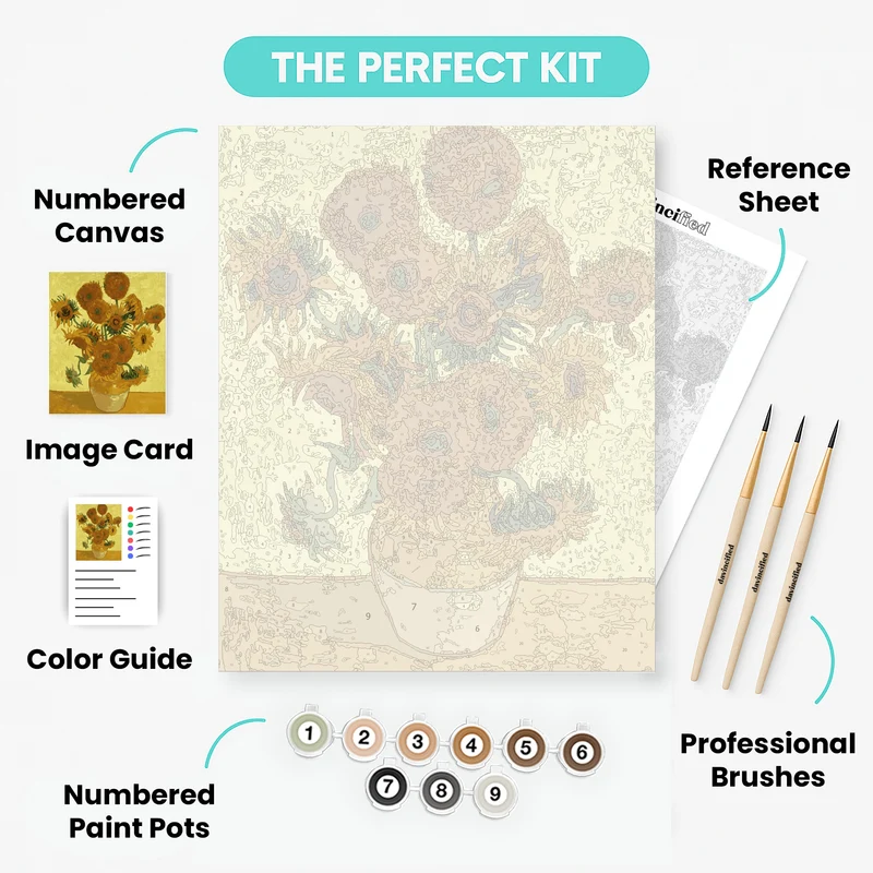 Sunflowers - Paint by Numbers Kit