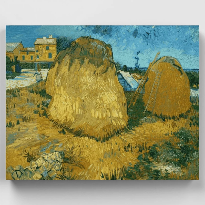 Wheat Stacks in Provence - Paint by Numbers Kit