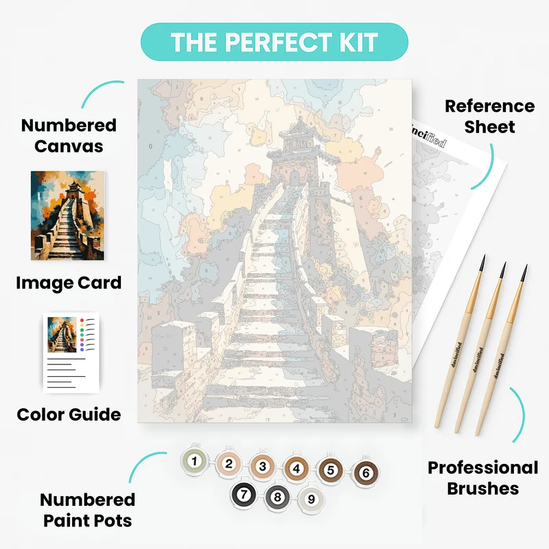 Great Wall Watchtower - Paint by Numbers Kit