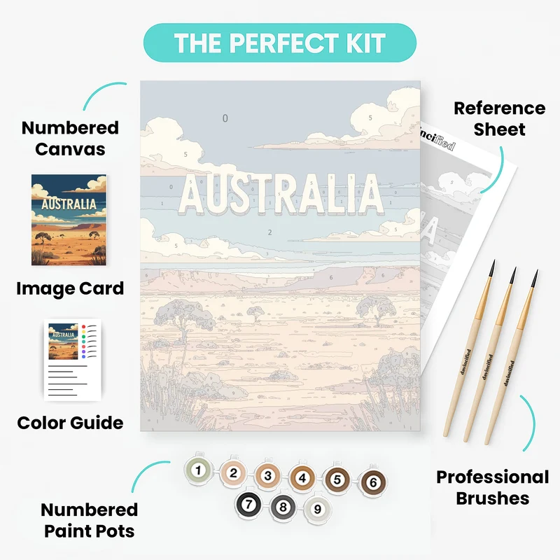 Australia - Paint by Numbers Kit